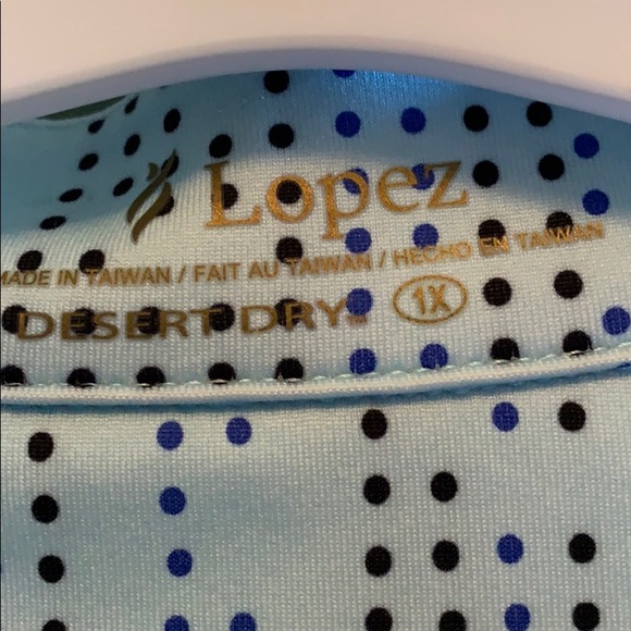 Nancy Lopez Light Blue Golf Jacket Sz 1X EUC - Picture 3 of 10